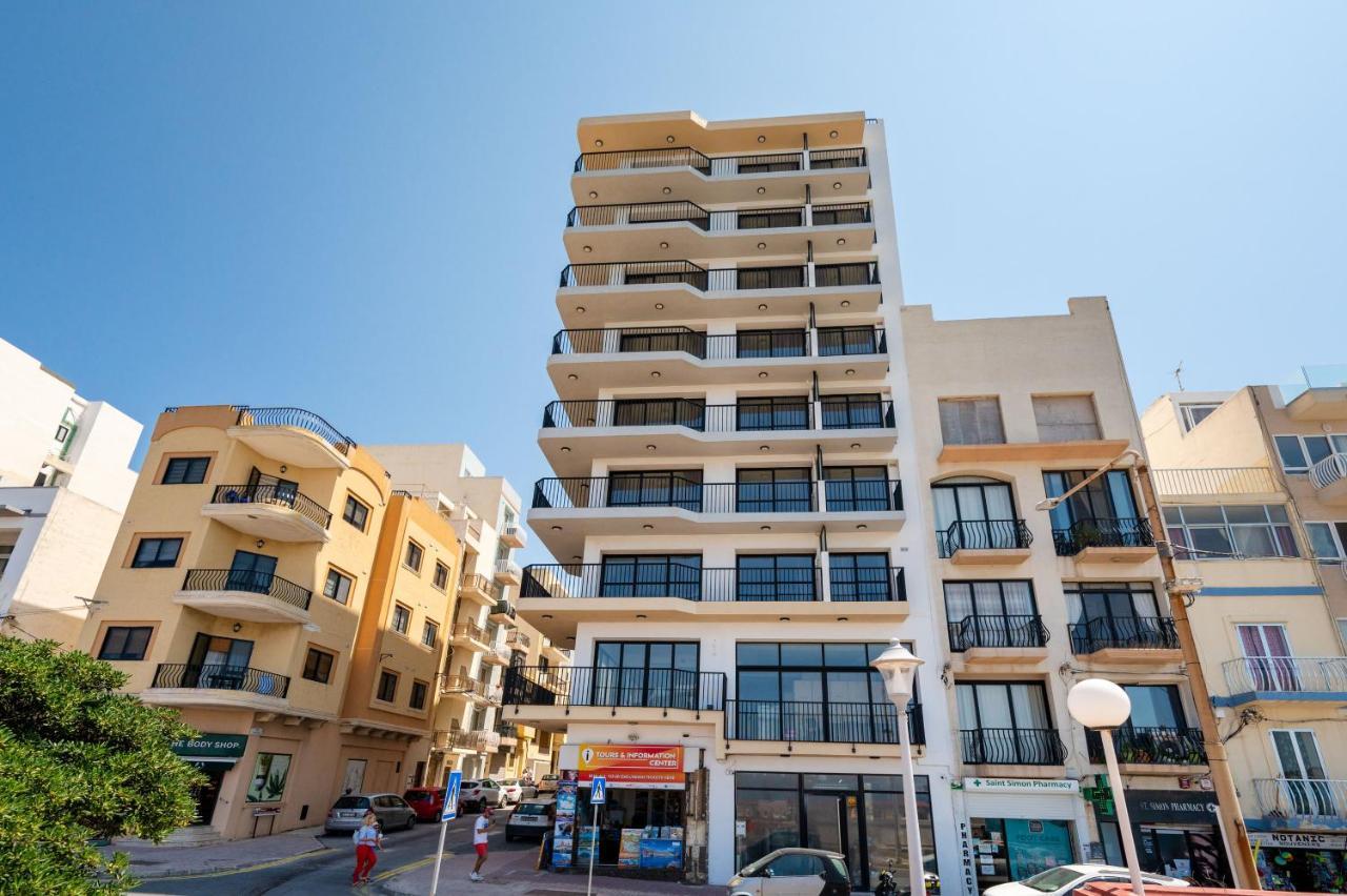 세인트폴스베이 Islet Promenade Seafront Penthouse With Breathtaking Seaviews And Private Hot Tub On The Large Terrace By Getawaysmalta 아파트 외부 사진
